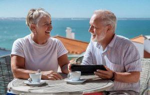 Canadian retirees abroad reviewing CPP and OAS pension payments.